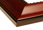 Indiana University Diploma Frame in Executive with Mahogany Fillet with Red Suede Mat for document: 8 1/2"h x 11"w  